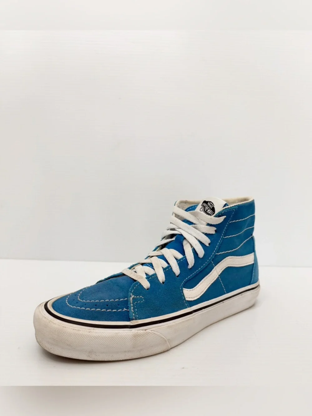 Vans Sk8-Hi Tapered Color Theory sneakers in the Mediterranean Blue